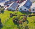 Aerial view of Briar Patch showing rear garden