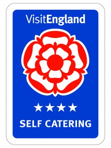 Visit England 4 star self catering grading for Blackberry and Bramblewood Cottages